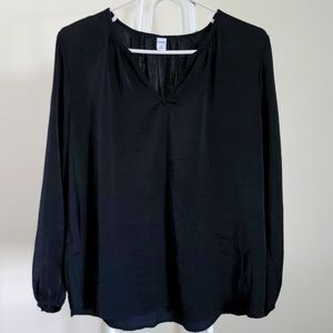 Old Navy Black Poet Blouse